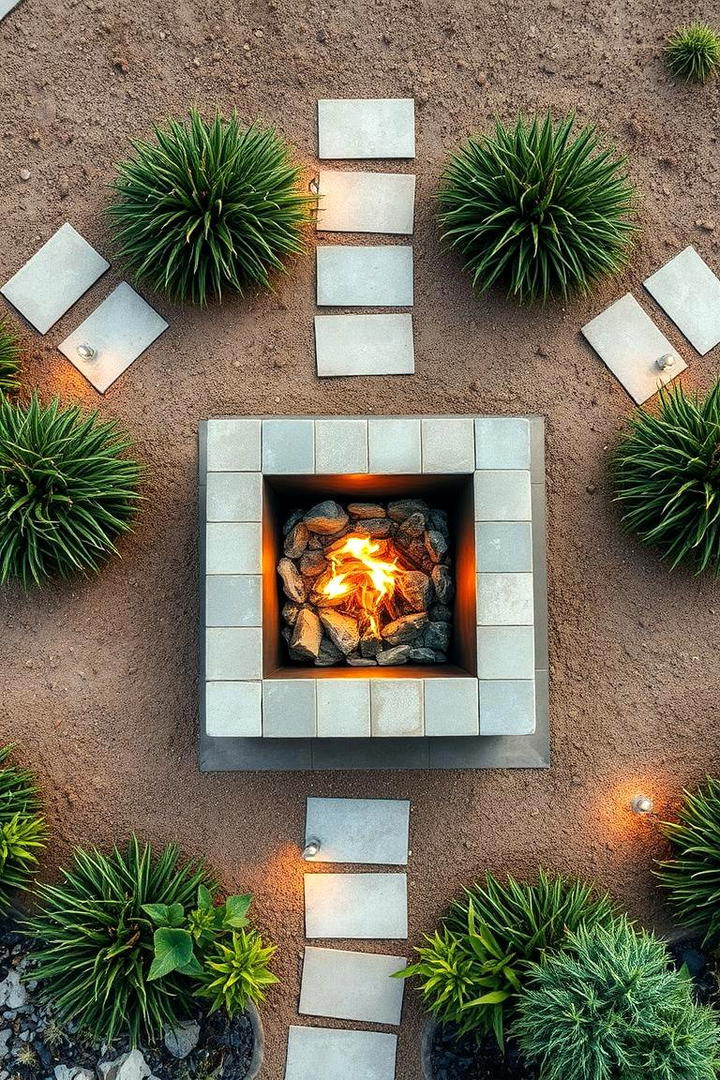 Eco Friendly Recycled Square Fire Pit - 30 Square Fire Pit Ideas