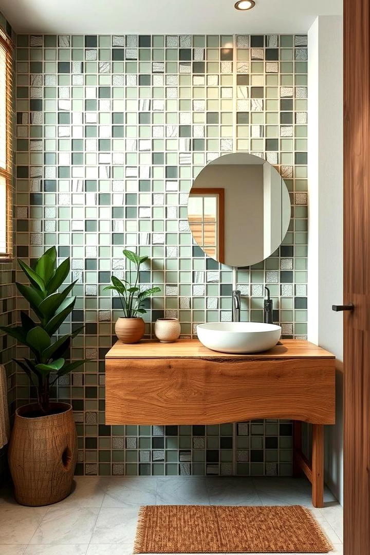 Eco Friendly Recycled Tiles - 30 Bathroom Tile Ideas