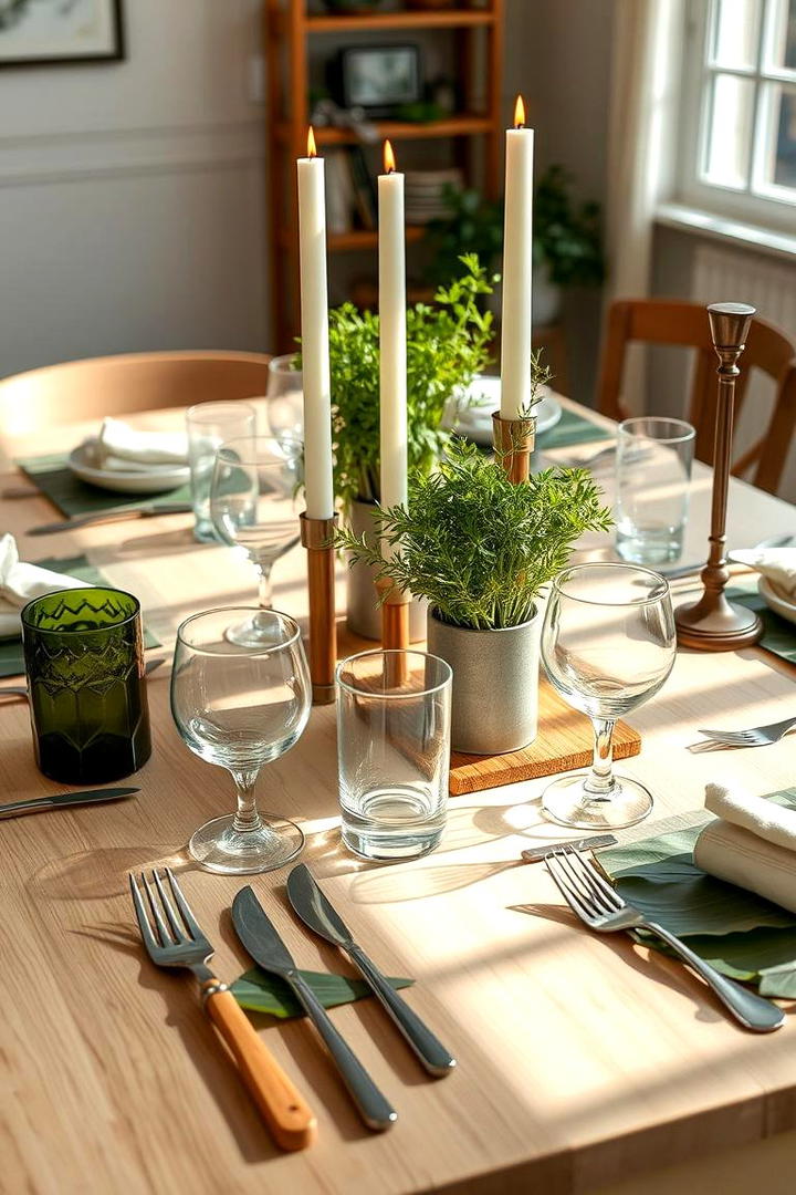 Eco Friendly Sustainable Table Setting - 21 Table Setting Ideas