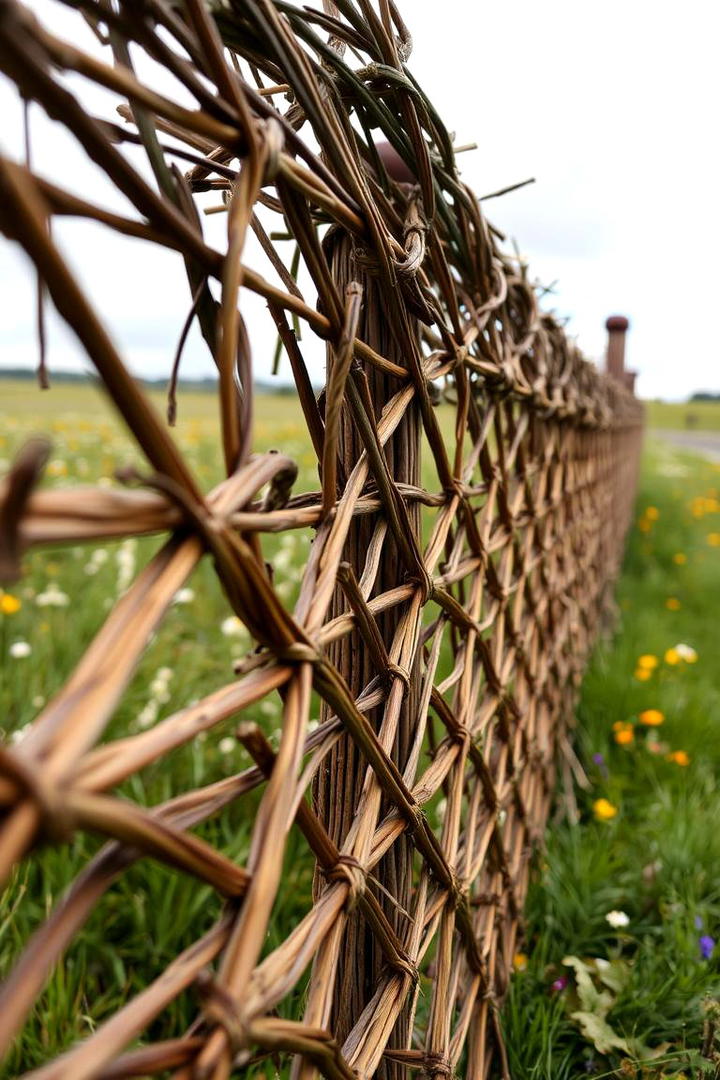 Eco Friendly Woven Fencing - 30 Cheap Privacy Fence Ideas