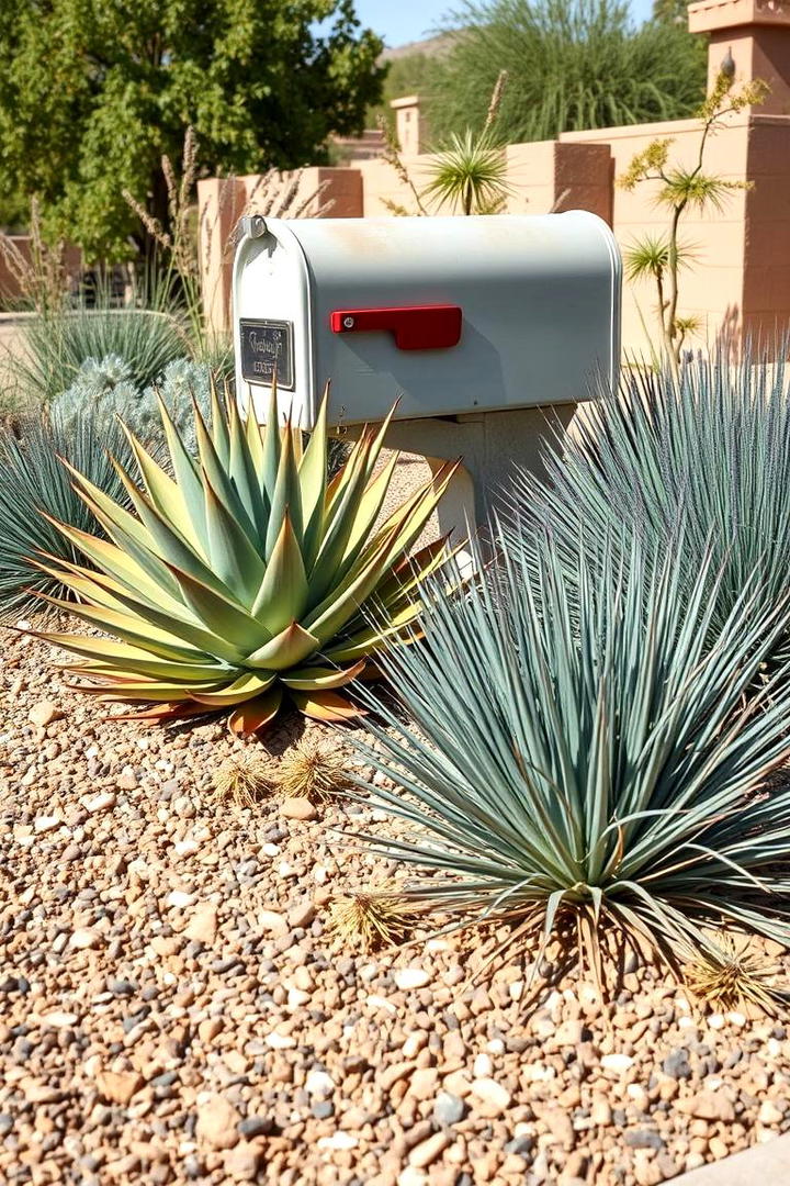 Eco Friendly Xeriscape - 30 Mailbox Landscaping Ideas