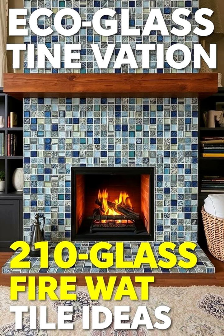 Eco Glass Innovation - 21 Fireplace Tile Ideas