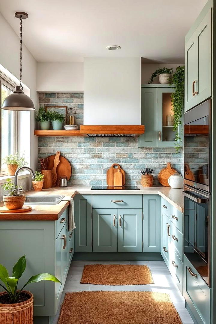 Eco friendly Farmhouse Design - 21 blue farmhouse kitchen cabinets