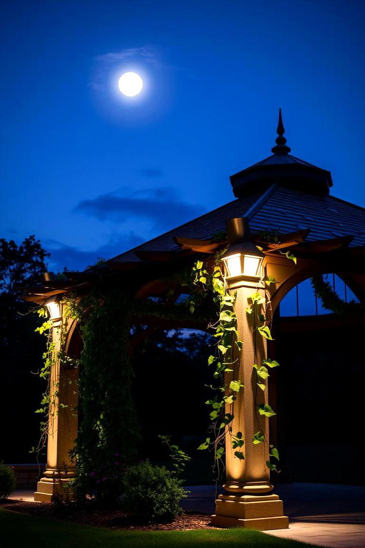 Eco friendly Solar Spots - 30 Gazebo Lighting Ideas