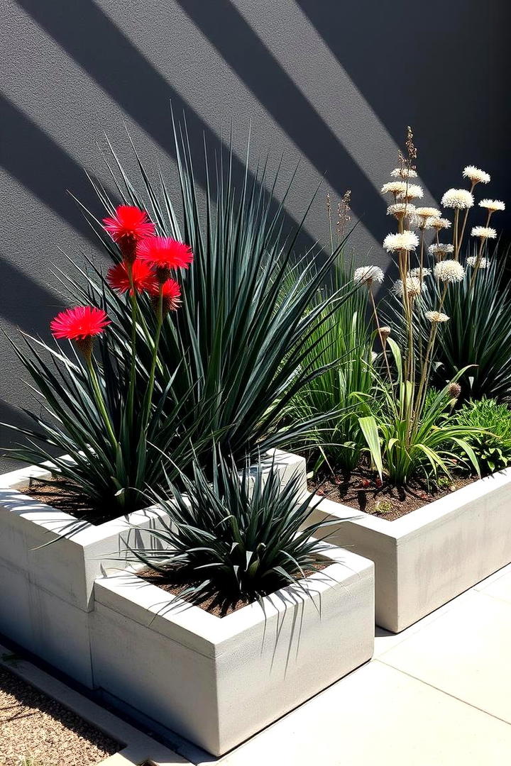 Edgy Contemporary Garden - 30 Perennial Flower Bed Ideas