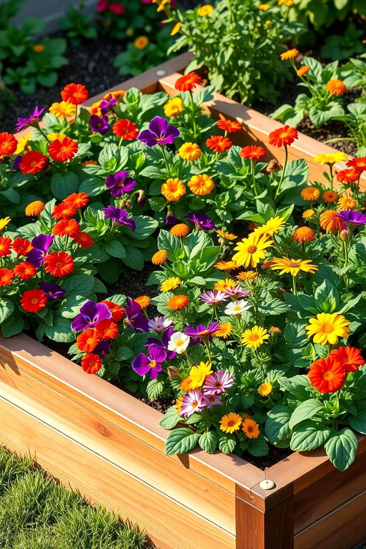 Edible Flower and Garden Blend - 21 Flower Bed Ideas