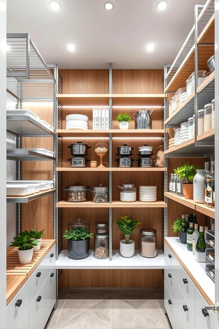 Efficient Shelving Systems - 21 Kitchen Pantry Ideas