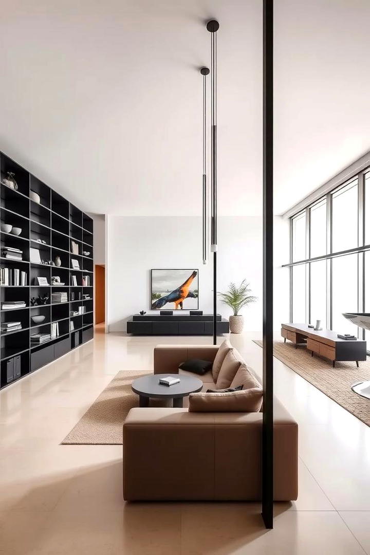 Effortless Modern Sophistication - 30 Black and Beige Living Room Ideas