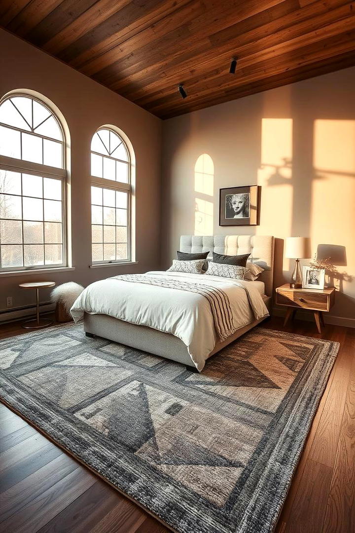 Effortless Style Harmony - 30 bedroom rug ideas