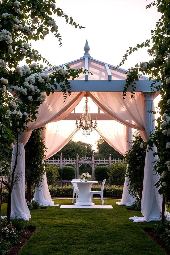 Elegant Arbor Garden Ceremony - 30 Garden Wedding Ideas