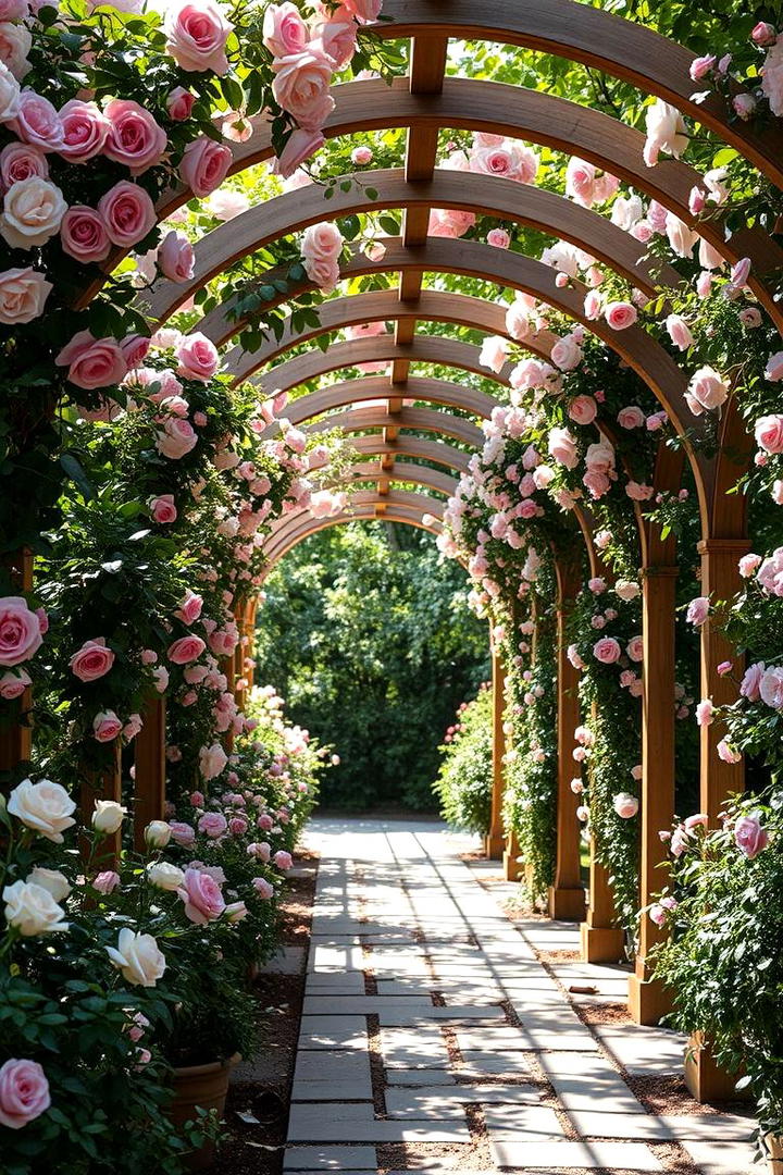 Elegant Arbor Walkway - 30 Covered Walkway Ideas