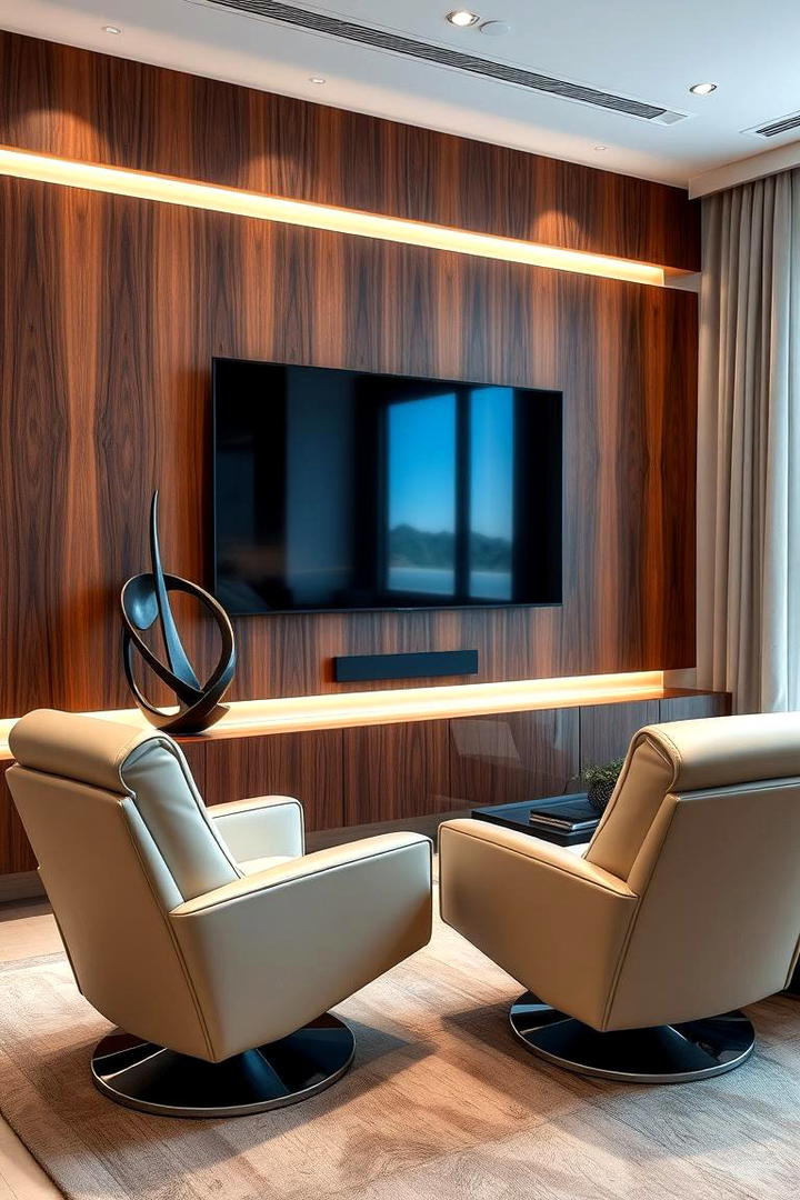 Elegant Contemporary Tv Room - 21 Tv Room Ideas