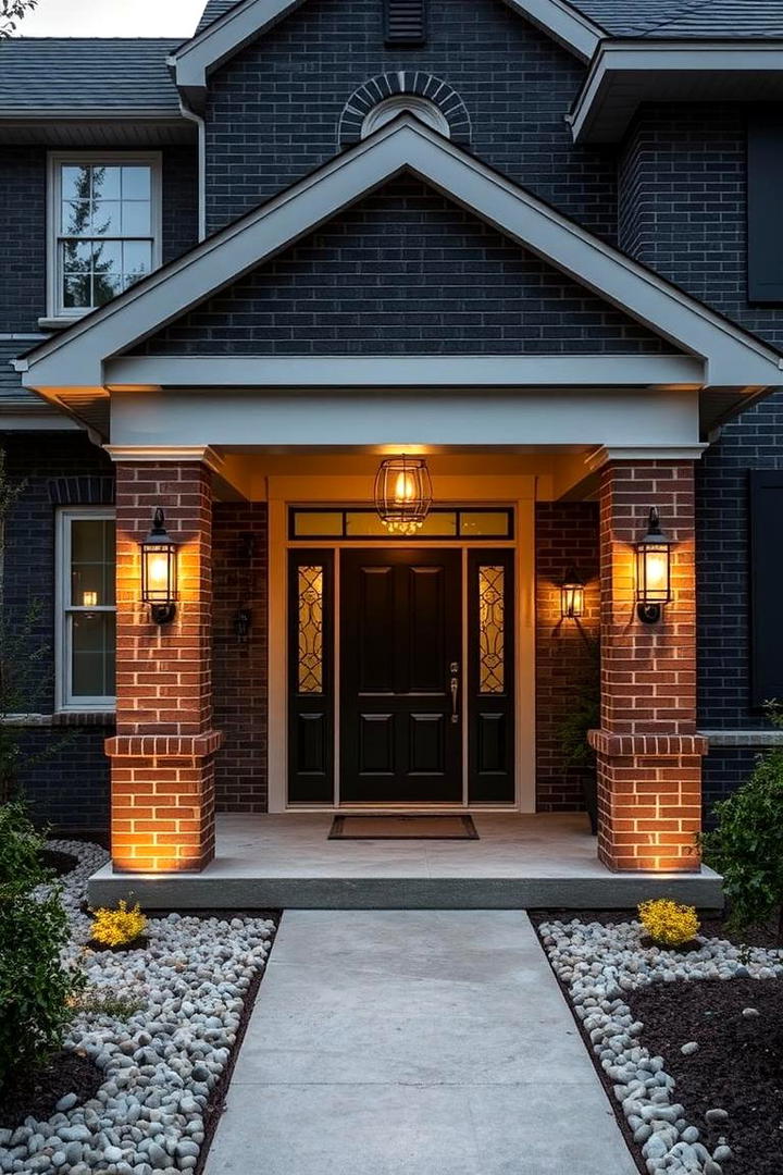 Elegant Craftsman Black Brick Design - 30 Black Brick House Exteriors