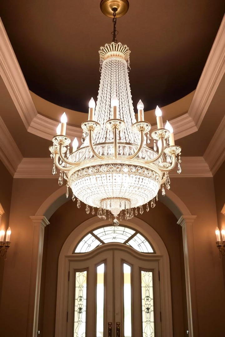 Elegant Crystal Chandeliers - 21 Entryway Lighting Ideas