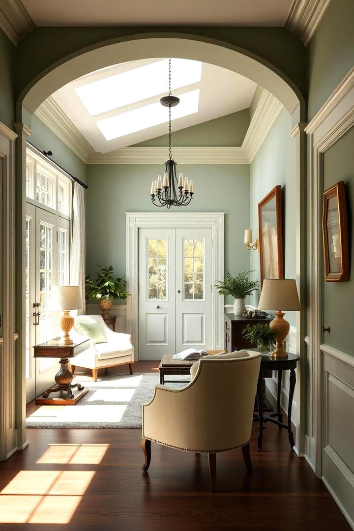 Elegant Entryway Ambiance - 21 Sage Green Paint Color Ideas