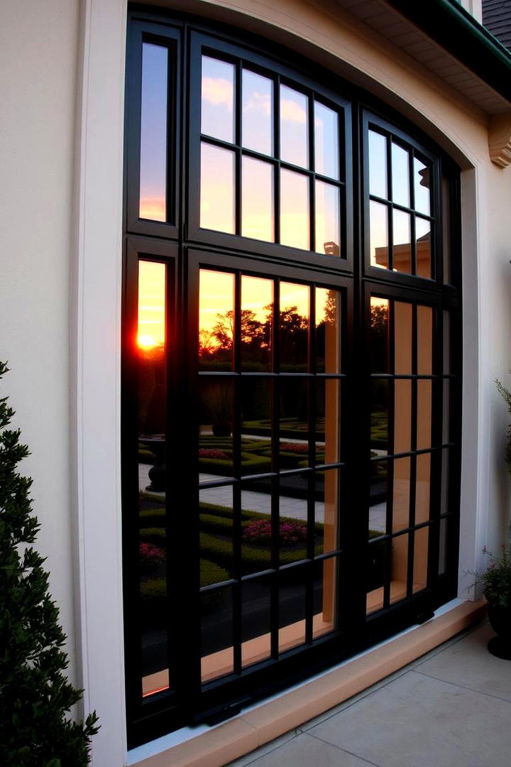 Elegant Estate with Black Windows - 30 Houses With Black Windows