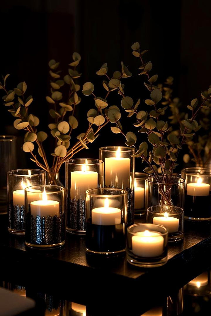 Elegant Eucalyptus and Candlelight - 30 Eucalyptus Wedding Centerpieces