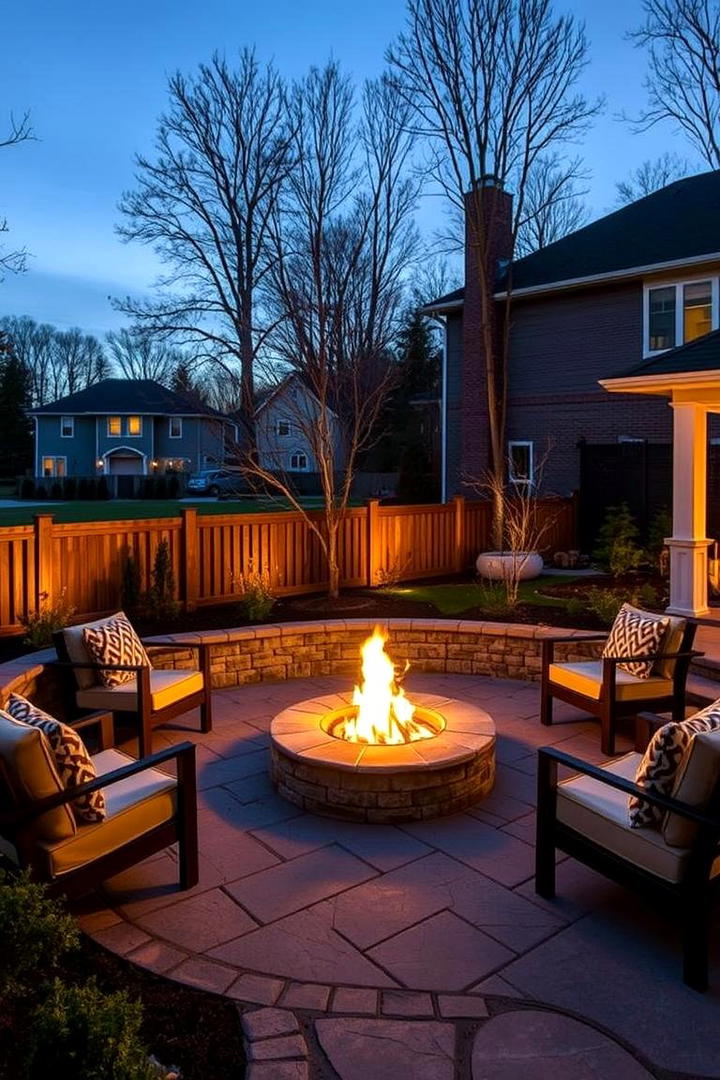 Elegant Fire Pit Ambiance - 21 Hardscape Ideas