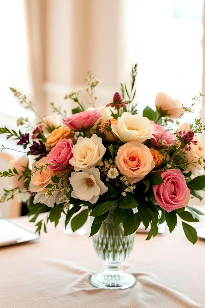 Elegant Floral Centerpieces - 21 Wedding Table Decoration Ideas