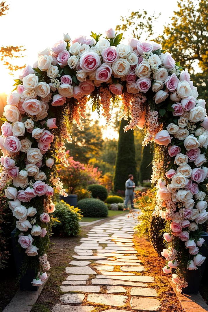 Elegant Floral Garden Arch - 21 Wedding Arch Ideas