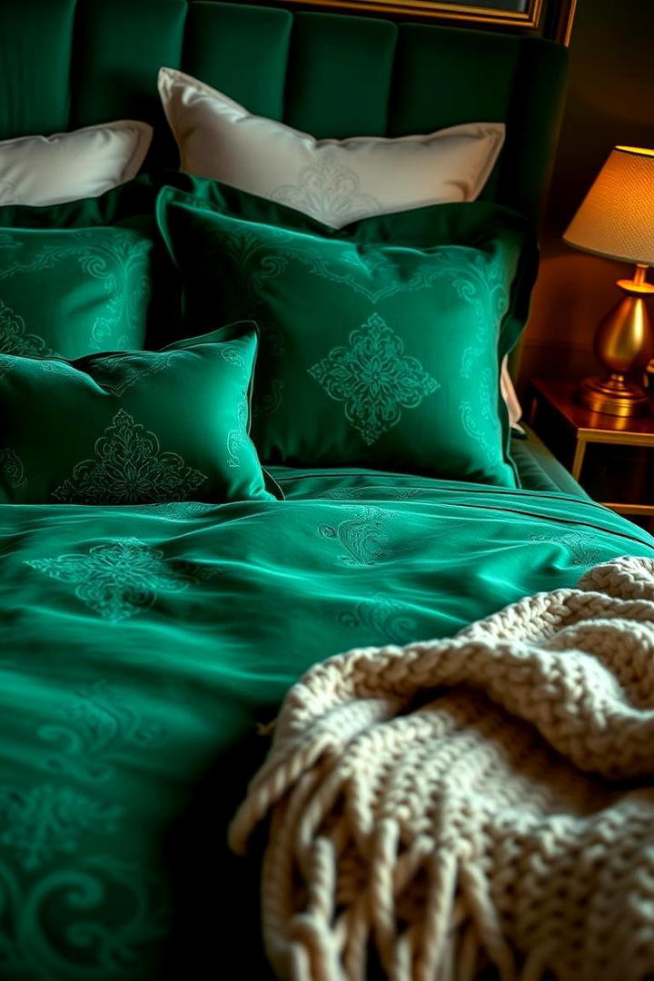 Elegant Forest Green Bedding - 30 Forest Green Bedroom Ideas