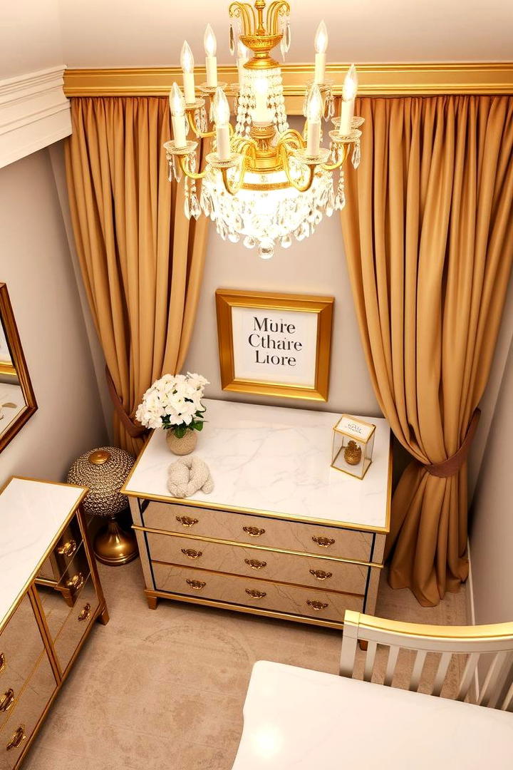 Elegant Gold Accents - 30 Nursery Color Ideas