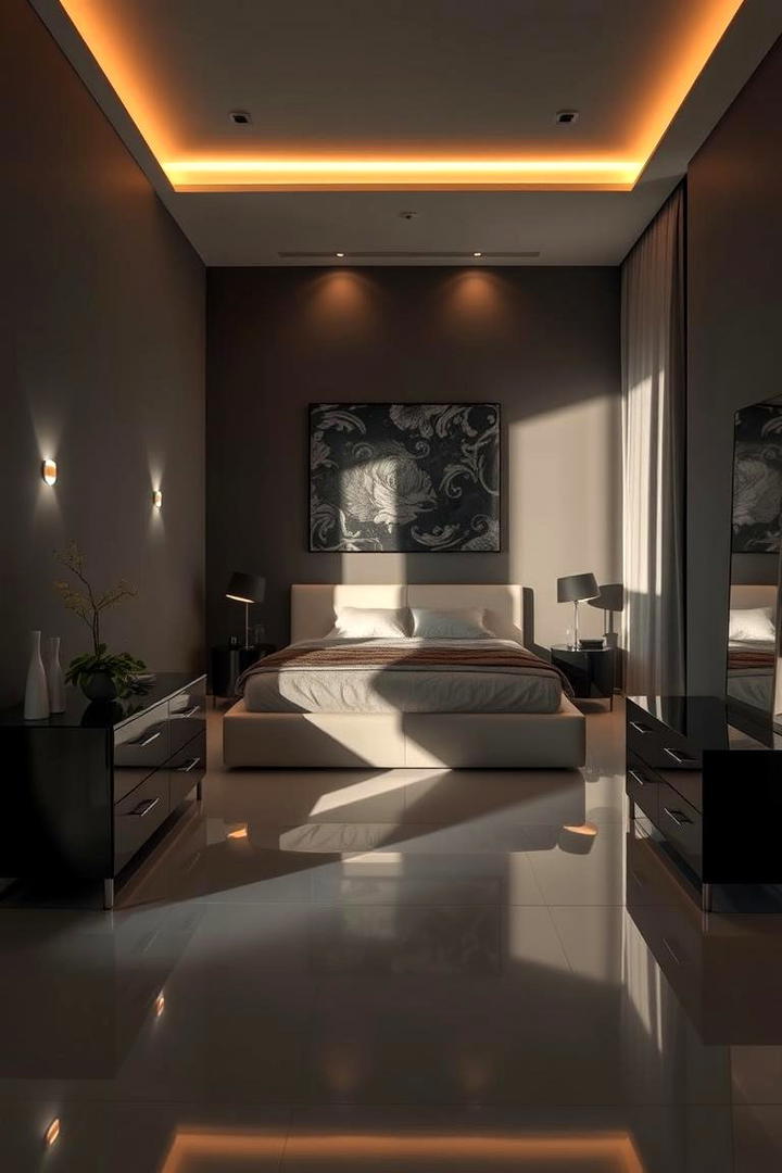 Elegant Harmony of Light and Shadow - 30 Dark Grey Bedroom Ideas