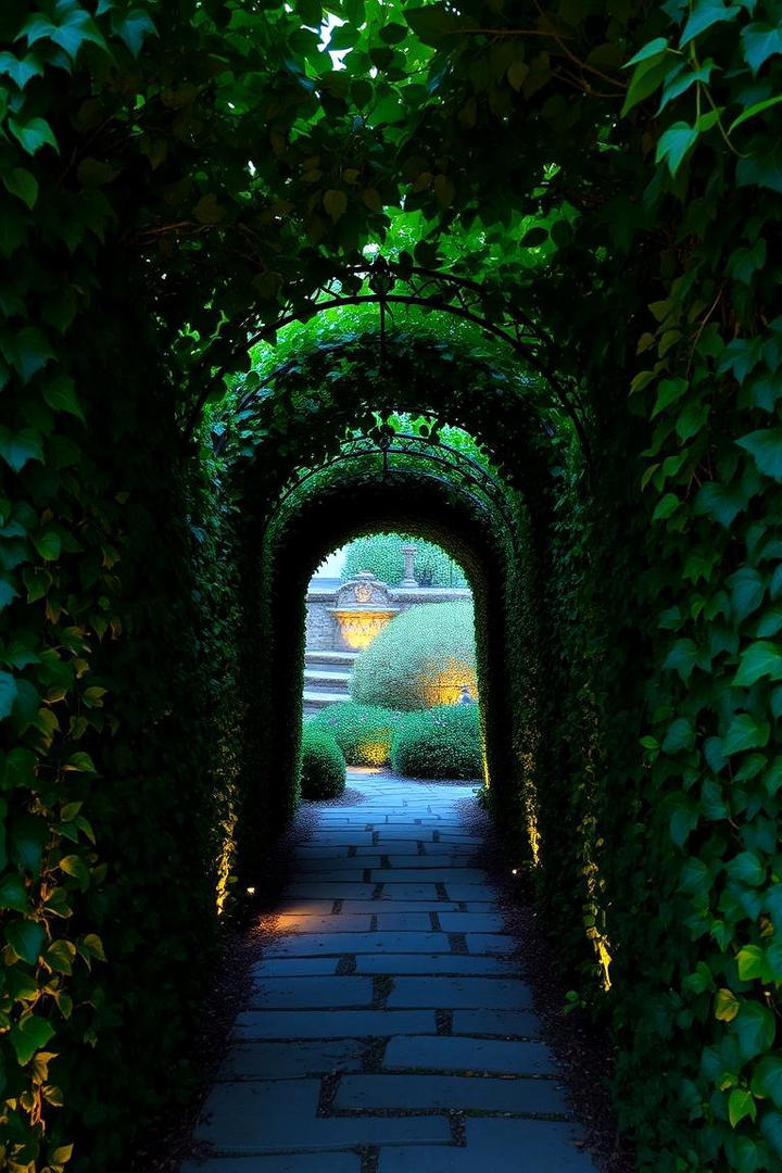 Elegant Ivy Covered Walkway - 30 Covered Walkway Ideas