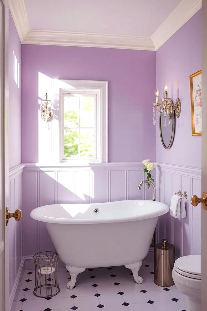 Elegant Lavender Mist - 21 Bathroom Color Ideas