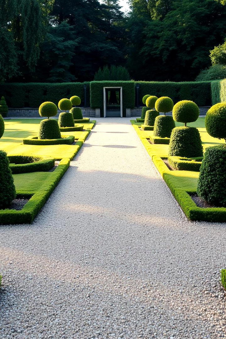 Elegant Lawn Promenade - 30 Garden Path Ideas