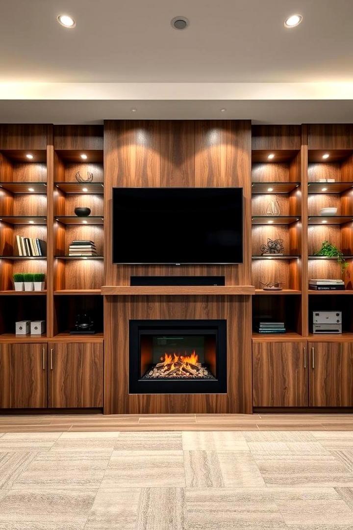 Elegant Multi Functional Unit - 21 Tv Over Fireplace Ideas