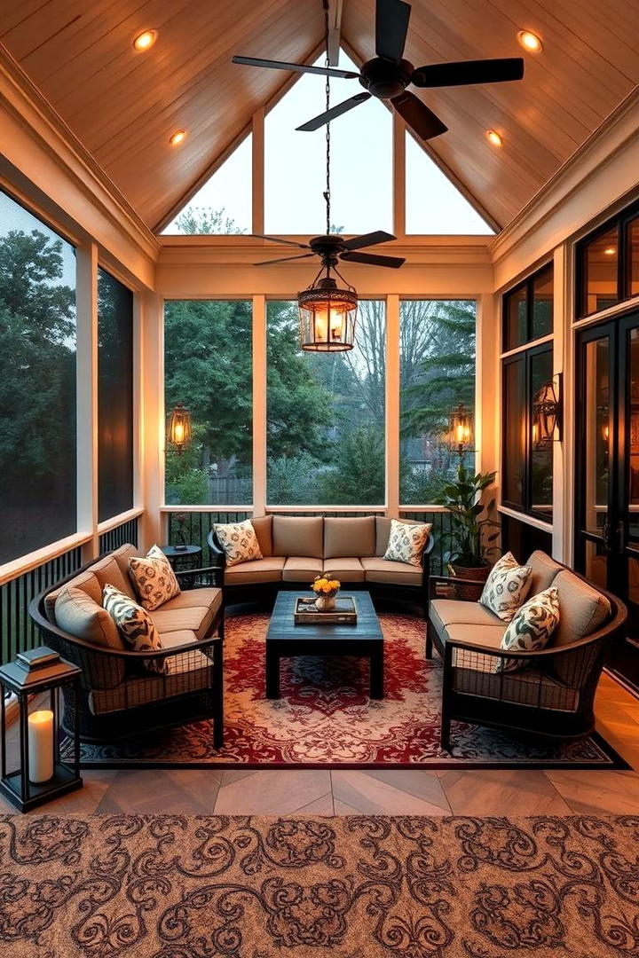 Elegant Outdoor Lounge - 21 Screened-in Porch Ideas