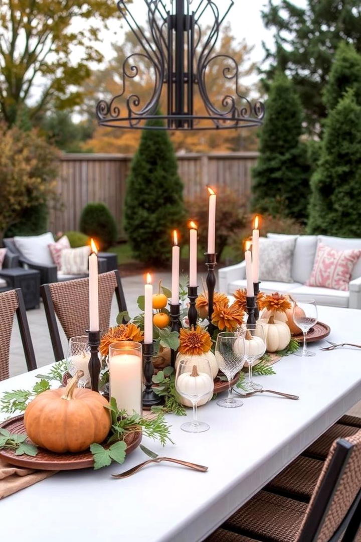 Elegant Outdoor Tablescapes - 21 fall outdoor decorating ideas