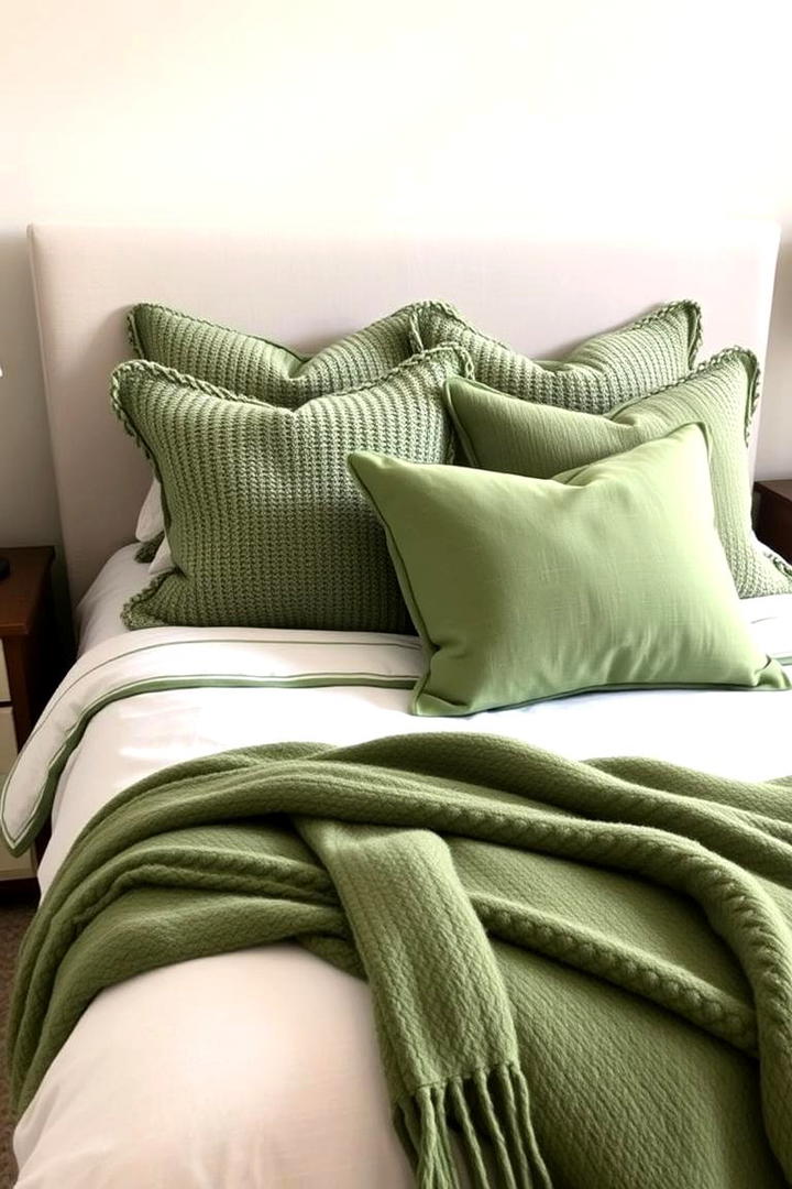 Elegant Sage Green Curtains - 30 Sage Green Bedroom Ideas