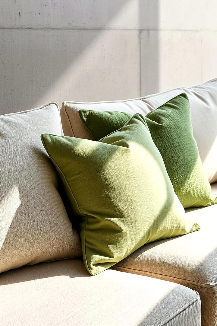 Elegant Sage Throw Pillows - 21 Sage Green Living Room Ideas