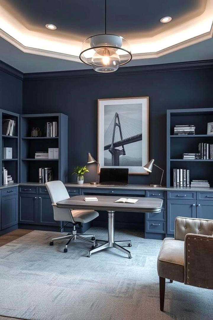 Elegant Study Blue gray Office Sophistication - 21 Blue-gray Paint Colors