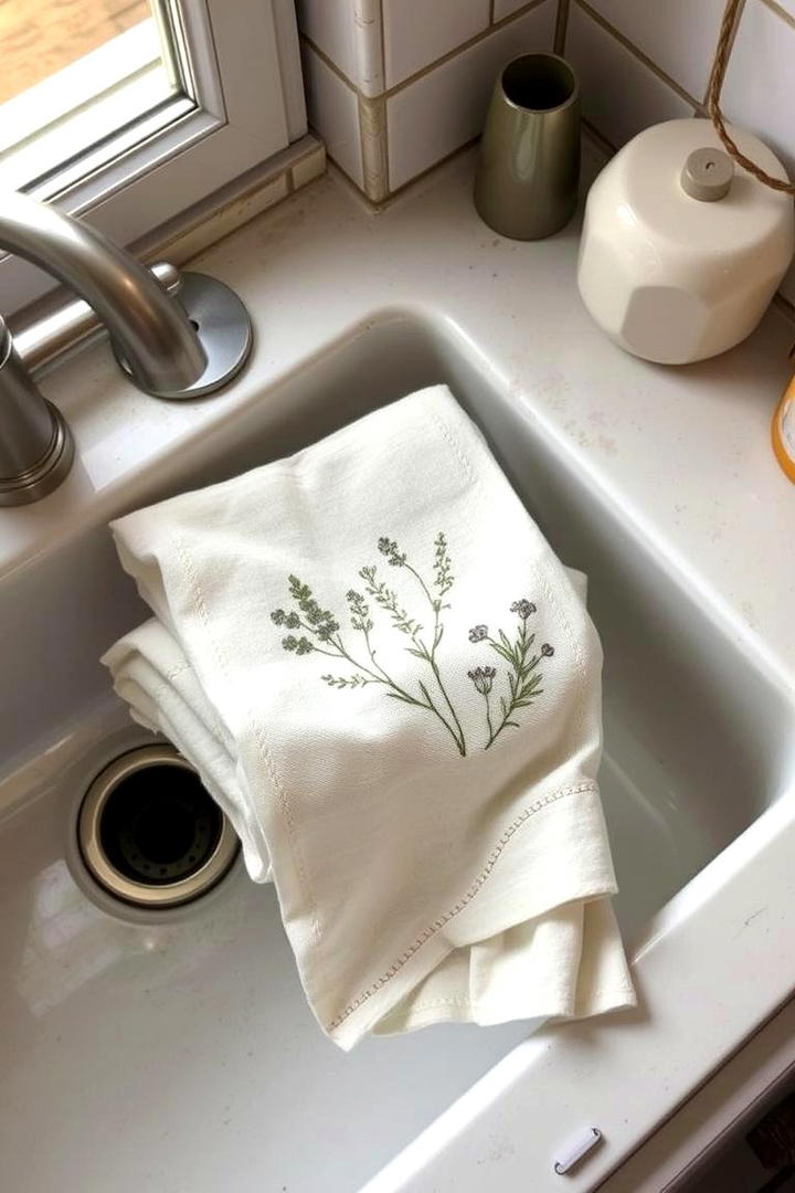 Elegant Tea Towels - 21 Wedding Favors Ideas