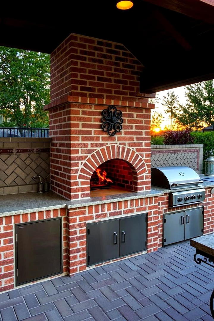 Elegant Tile and Brick Finishes - 30 Bbq Island Ideas