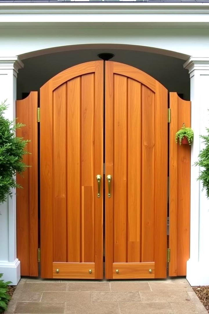 Elegant Traditional Entry - 30 Deck Gate Ideas