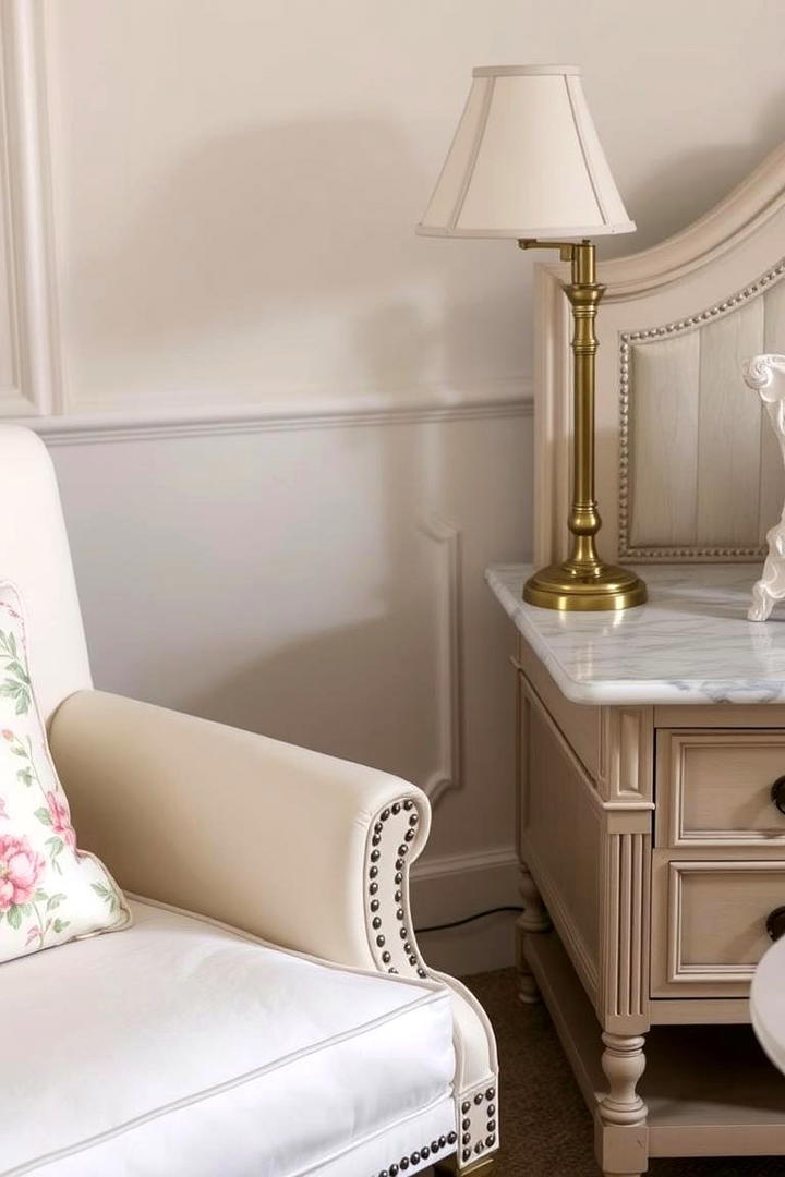 Elegant Upholstered Furniture - 30 Shabby Chic Bedroom Ideas