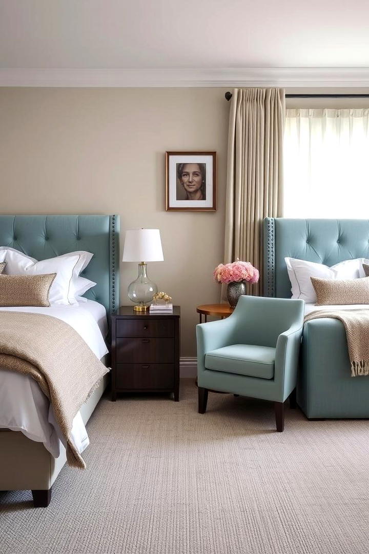 Elegant Upholstered Furniture - 30 Duck Egg Blue Bedroom Ideas