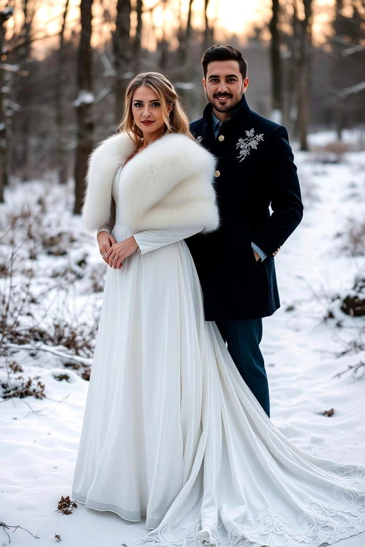 Elegant Winter Attire - 21 Winter Wedding Ideas