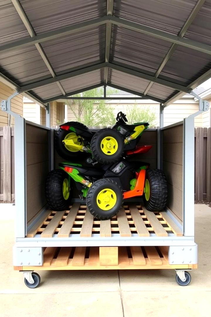 Elevated Storage Platforms - 30 Outdoor Toy Storage Ideas