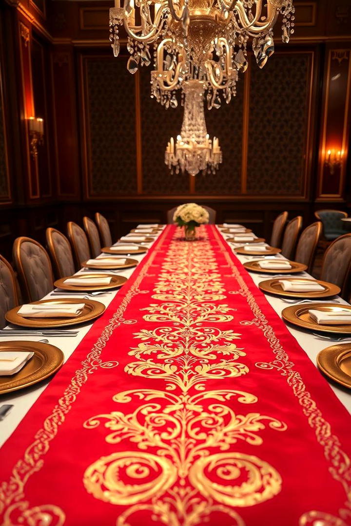 Embroidered Luxury Table Runner - 21 Table Runner Ideas