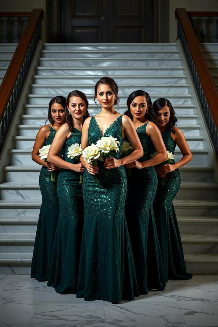 Emerald Extravaganza for Bridesmaids - 30 Emerald Green Wedding Ideas