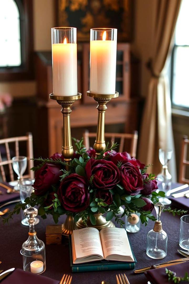 Enchanted Centerpieces with Magic - 30 Harry Potter Wedding Ideas