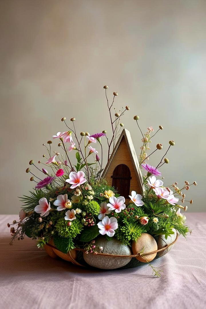 Enchanted Fairy Garden - 21 Flower Centerpiece Ideas