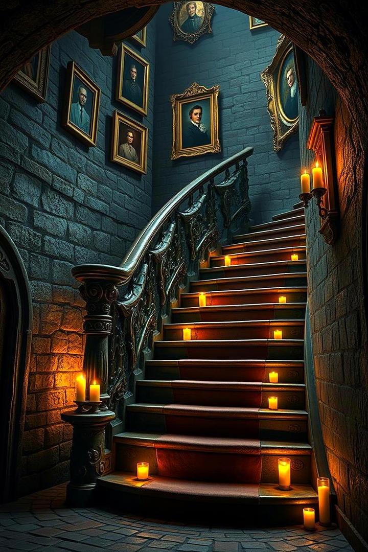 Enchanted Staircase Decor - 30 Harry Potter Decor Ideas