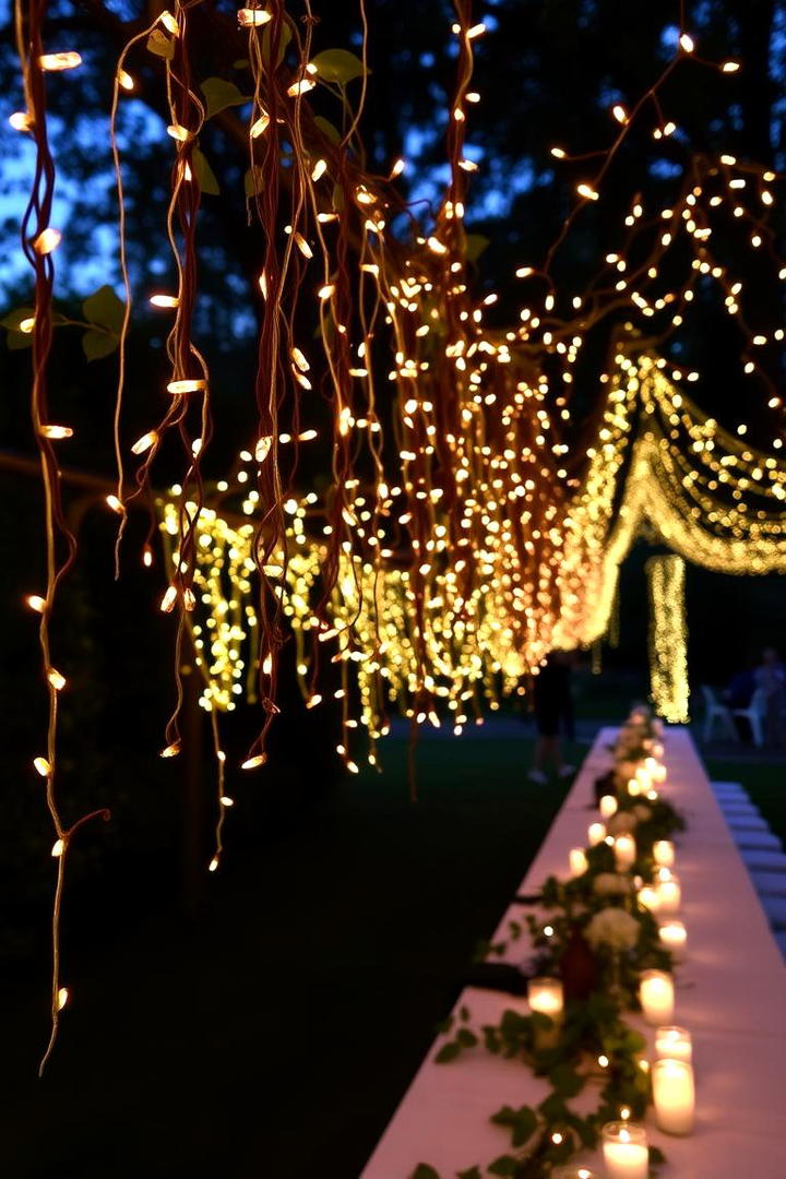 Enchanting Fairy Light Glow - 21 Wedding Table Decoration Ideas