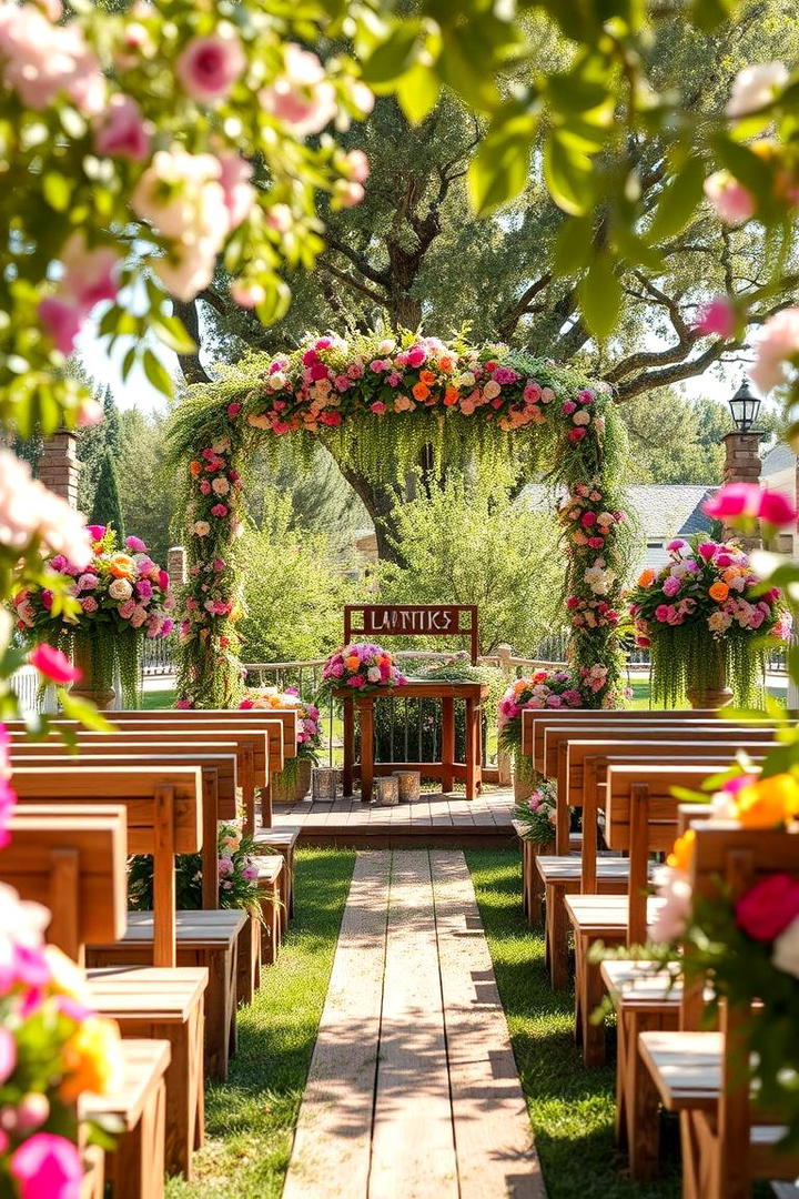 Enchanting Garden Ceremony - 21 Backyard Wedding Ideas